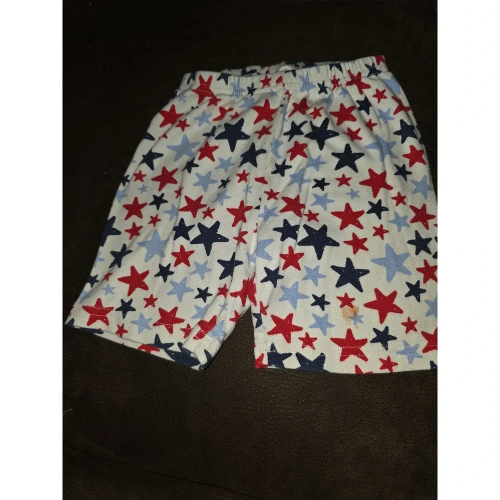 Gymboree gymmies pajamas 4th of july red white‎ and cute size 7